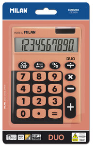 Calculatrice de bureau 10 chiffres Duo  orange