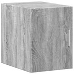 vidaXL Armoire de rangement mince sonoma gris 30x42 5x225 cm
