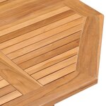 vidaXL Mobilier à dîner d'extérieur pliable 5 Pièces Bois solide de teck