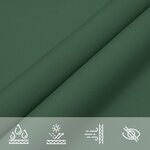 vidaXL Voile parasol tissu oxford triangulaire 4x4x4 m vert foncé
