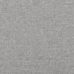vidaXL Matelas de lit à ressorts ensachés Gris clair 90x200x20cm Tissu