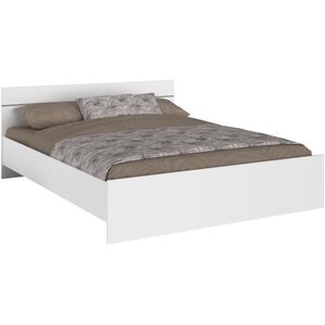 Lit adulte BOSTON 160 x 200 - blanc
