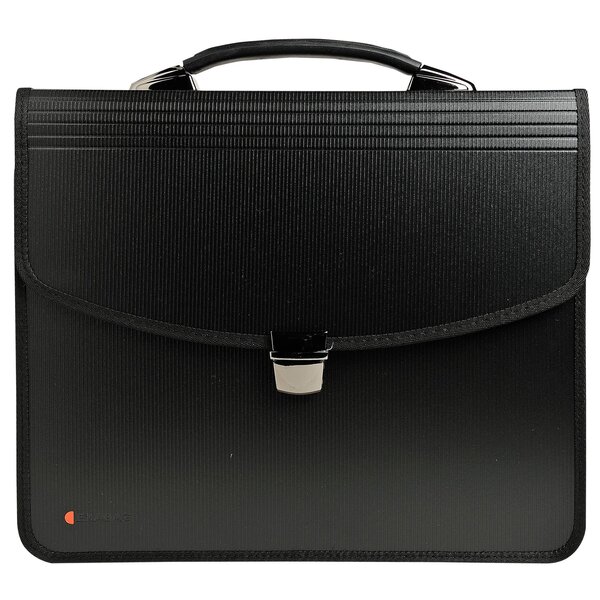 EXACOMPTA Valisette noire EXABAG avec poignée, 2 compartiments , Clip détachable pour clé USB