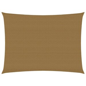 vidaXL Voile d'ombrage 160 g/m² Taupe 4x5 m PEHD