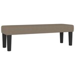 vidaXL Sommier à lattes de lit avec matelas Taupe 200x200 cm Tissu