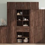 vidaXL Armoire de rangement chêne brun 70x42 5x225cm bois d'ingénierie
