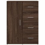 vidaXL Buffet chêne marron 59x39x80 cm bois d'ingénierie