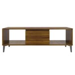vidaXL Table basse Chêne marron 103 5x60x35 cm Bois d'ingénierie