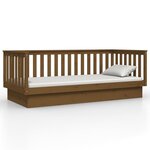 vidaXL Lit de jour Marron miel 100x200 cm Bois de pin massif