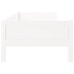 vidaXL Lit de jour Blanc Bois massif de pin 90x190 cm