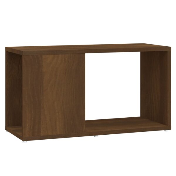 vidaXL Meuble TV Chêne marron 60x24x32 cm Bois d'ingénierie