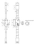 THIRARD - Serrure en applique Targa A2P* à tirage pour entrée  gauche  3pts  Transit2 30x65mm  axe 45mm  blanc  4 clés