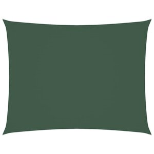 vidaXL Voile de parasol tissu oxford rectangulaire 3x4 m vert foncé