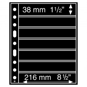 Recharges Grande noires à 7 bandes Leuchtturm.