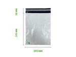 50 Enveloppes plastique opaques 80 microns n°3 - 295x370mm