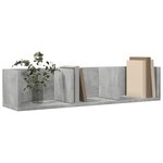 vidaXL Armoire murale gris béton 75x18x16 5 cm bois d'ingénierie