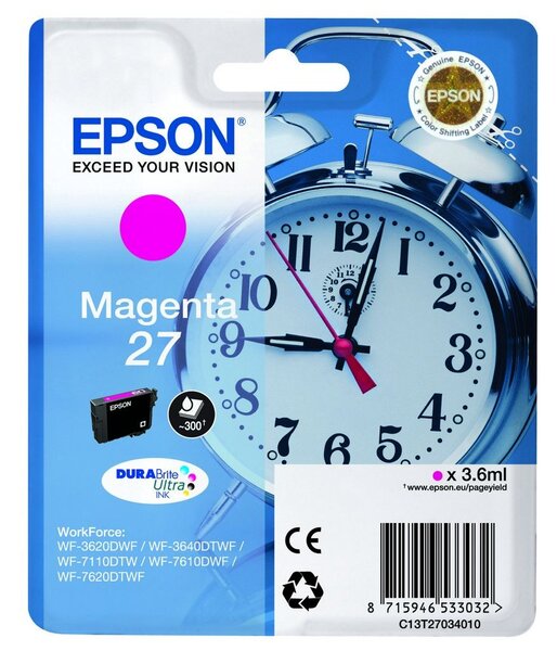 Cartouche d'encre epson reveil 27 (magenta)