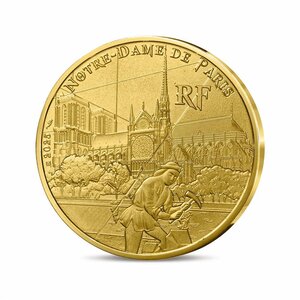 UNESCO - CATHÉDRALE NOTRE-DAME DE PARIS RIVES DE SEINE Monnaie de 1/4€