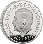 Pièce de monnaie en Argent 10 Pounds g 155.5 (5 oz) Millésime 2023 POLICE
