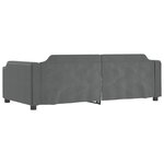 vidaXL Lit de repos gris foncé 90x190 cm tissu