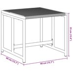 vidaXL Tabourets de jardin lot de 4 noir résine tressée