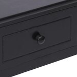 vidaXL Buffet Noir 108x45x76 cm Bois de Paulownia massif
