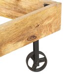 vidaXL Cadre de lit sans matelas bois de manguier massif 200x200 cm