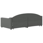 vidaXL Lit de jour avec gigogne et tiroirs sans matelas 90x190 cm