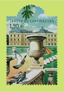 Carte postale prétimbrée - Jardins de France - Jardin du Luxembourg - International