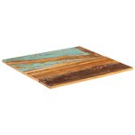 vidaXL Dessus de table carré 70x70 cm 15-16 mm Bois de récupération