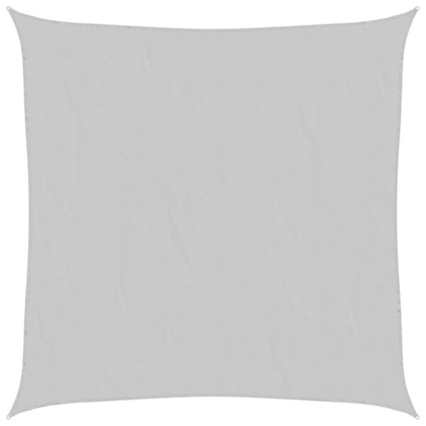 vidaXL Voile d'ombrage gris clair 5x5 m 100  polyester oxford