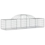 vidaXL Panier de gabions arqué 200x50x40/60 cm Fer galvanisé