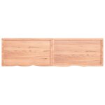 vidaXL Dessus de table marron clair bois chêne massif traité