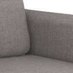 vidaXL Canapé à 2 places Taupe 120 cm Tissu