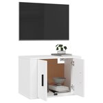 vidaXL Meuble TV mural Blanc 57x34 5x40 cm
