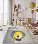 Tapis pour chambre Enfant 80 x 150 cm - Gris