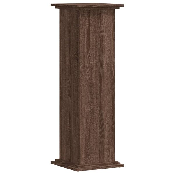 vidaXL Support pour plantes chêne brun 33x33x100 cm bois d'ingénierie