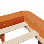 vidaXL Cadre de lit sans matelas cire marron 120x190cm bois pin massif