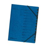 trieur easyorga A4 en carton 12 compartiments + élastique Bleu HERLITZ