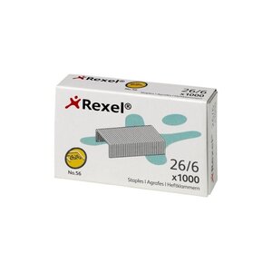 Rexel 1000 Agrafes nr. 26/6, galvanisé