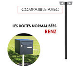 Pied elliptique Noir Sablé RAL 2100 MS