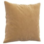 vidaXL Ensemble de canapés 2 Pièces avec coussins marron velours