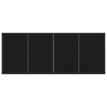 vidaXL Set de Salle à Manger de Jardin de 9 Pièces avec Coussins Noir Rattan Poly