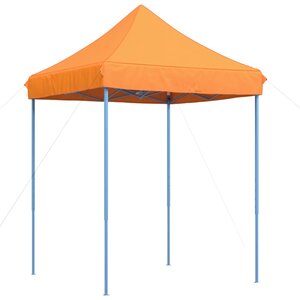 vidaXL Tente de réception pliable escamotable orange 200x200x306 cm