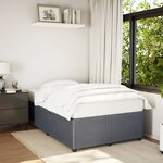 vidaXL Cadre de lit Gris foncé 120x200 cm Velours