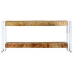vidaXL Meuble TV 90x30x40 cm Bois massif de manguier