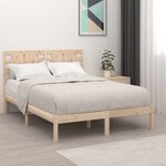 vidaXL Cadre de lit Bois de pin massif 120x200 cm