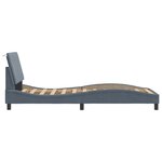 vidaXL Cadre de lit sans matelas gris foncé 90x190 cm velours