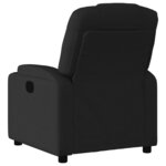 vidaXL Fauteuil inclinable électrique Noir Tissu