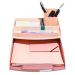 Corbeilles À Courrier Combo Styli Skandi - Vieux Rose - X 6 - Exacompta